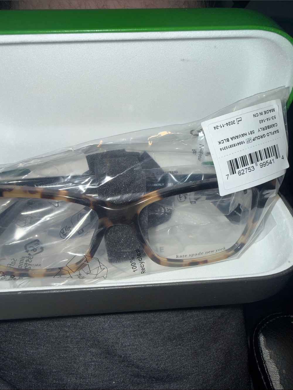 kate spade Men's Tortoise Shell Eyeglass Frames - Brown